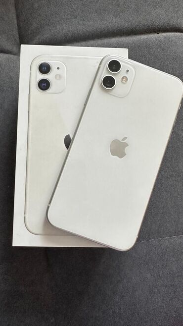 Apple iPhone: IPhone 11, Б/у, 64 ГБ, Белый, 78 %