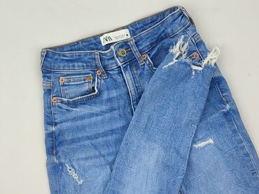 jeansy obcisłe damskie: Zara, Jeansy damskie, rozmiar XS