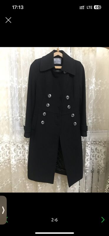 женское черное пальто: Продается пальто Кашемир Евро зима/осень Размер 42-44 Производство