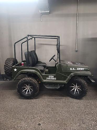 Mini hərbi tərzli ofroad buggy/jeep - Korpus: orijinal U.S. Army