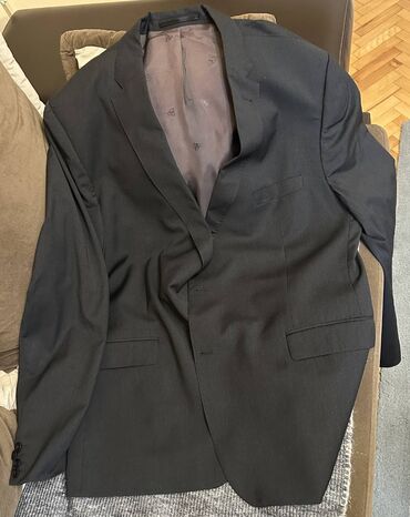 Odela: Sako, 4XL (EU 60), bоја - Siva, Vuna — 4