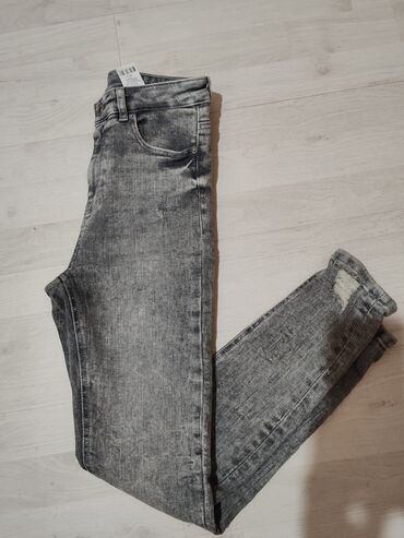 pantalone dublje mekane i rastegljive xl: Jeans, High rise, Skinny