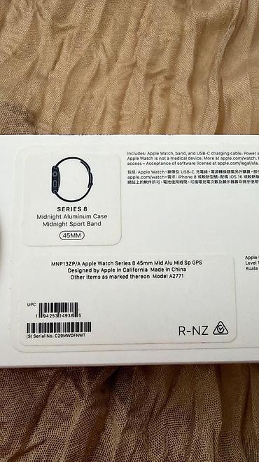 iphone saatlar: İşlənmiş, Smart saat, Apple, Suya davamlı, rəng - Qara — 2