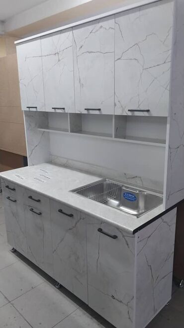 Кухонные гарнитуры: Кухонный гарнитур, Новый, цвет - Белый, ДСП, Платная доставка, Самовывоз — 11