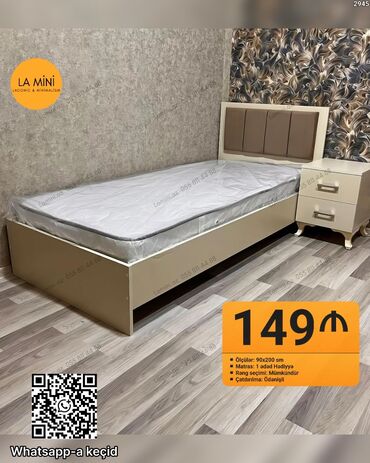 beşik transformer: Təknəfərlik çarpayı, Matras ilə, Siyirməli