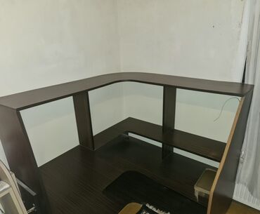 apşifka taxta qiymeti: Угловой стол, С полками, Без выдвижных ящиков, Ламинат текстурный, Без гарантии, Нет кредита