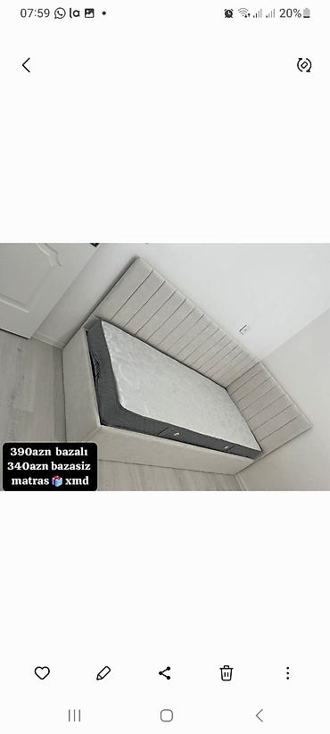 Yataq dəsti – yumşaq başlıq və karkasla. Künc divar boyunca uzanan