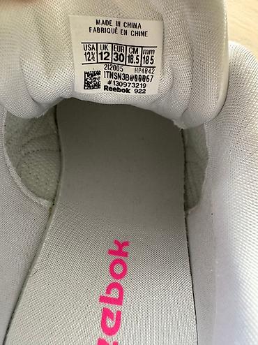 кеды reebok: Оригинал детские кроссовки Reebok, размер EUR 30, цена 4600 — 5