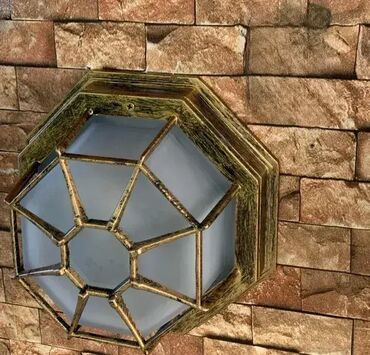 Baštenska rasveta: Crna Brodska lampa S1126V BK Bela Brodska lampa S1126V WH Crno Zlatna — 4