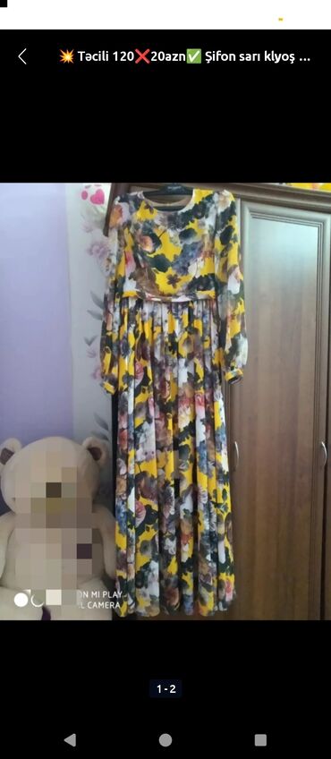 фатзорб оригинал и подделка как отличить: 💥 Təcili 120❌20azn✅ Şifon sarı klyoş model maksi don ✨ Zərif və