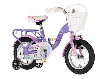 nike plave patike: Bicikl kids Visitor Unicorn 12" 8" V-brake + kontra, 95–115 cm (12") — 2