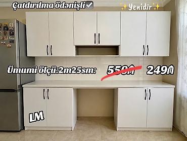 *Mətbəx mebellərinin sifarişlə hazırlanması✔️* Ölçü : 2metr25sm☑️