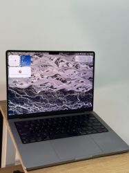 макбук запчасти: Ноутбук, Apple, 16 ГБ ОЗУ, Apple M1 Pro, 14 ", Б/у, Для работы, учебы, память SSD