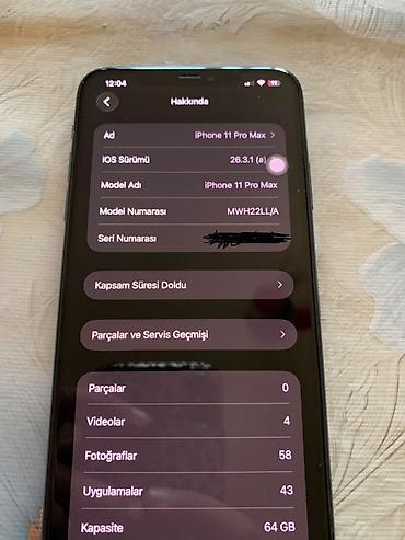 iphone usb: IPhone 11 Pro Max, 64 GB, Matte Midnight Green, Face ID, Simsiz şarj, Sənədlərlə — 9