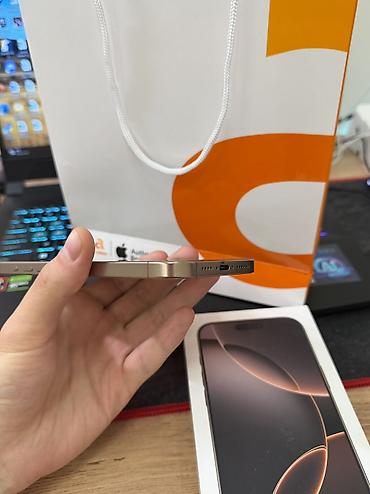 ремонт стекла телефона цена: IPhone 16 Pro Max, Б/у, 256 ГБ, Desert Titanium, Чехол, Кабель, Коробка, 92 % — 3