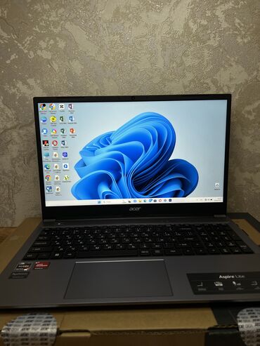 озу для ноутбука: Ноутбук, Acer, 16 ГБ ОЭТ, AMD Ryzen 7, 15.6 ", Жаңы, Татаал эмес тапшырмалар үчүн, эс тутум NVMe SSD