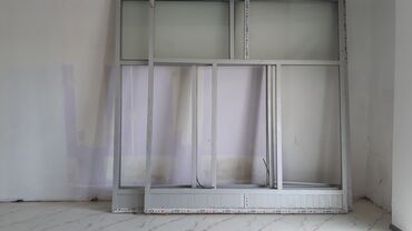plastik qapi pencereler: Hazır alüminium ara kesmeler. Suseleri də hamısı var . 2.50m