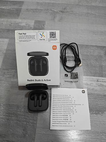 redmi buds 6 active: Yeni Simsiz (Bluetooth) Qulaqcıqlar, Xiaomi, rəng - Qara — 1