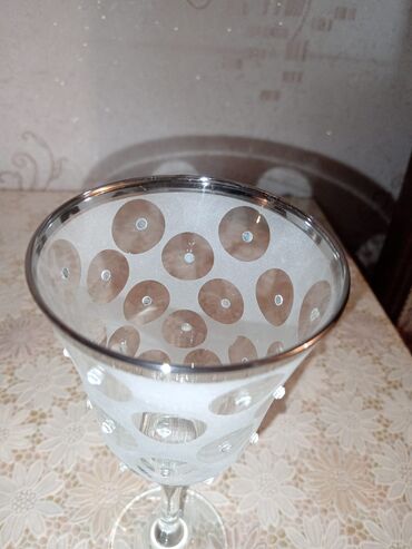 Qədəhlər: Qədəhlər, rəng - Gümüşü, Şüşə, 6 ədədli dəst, Türkiyə — 4