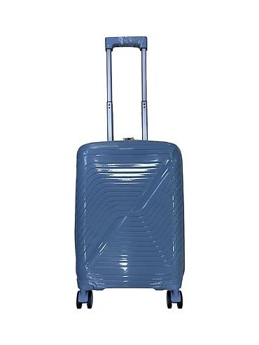 Чемоданы: №: 2732 Məhsulun adı: Çamadan polipropilen, açıq mavi, S, 54x38x22 sm — 1