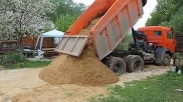 Грунт, чернозем: Песок бишкек мытый чистый сеяный грязный Бесплатная доставка Камаз Зил