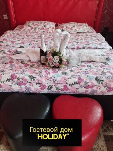 кв бишкек суточные: 1 бөлмө, Душ кабинасы, Жаздык, жууркан-төшөк каптары, Кондиционер