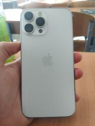 Apple iPhone: IPhone 13 Pro Max, Б/у, 128 ГБ, Белый, Защитное стекло, 83 % — 1