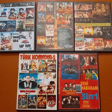 CD, DVD disklər və kassetlər: Dvd disklər. Və video kasetlər. Disklərin əksəriyyəti yenidir. Tək tək — 9