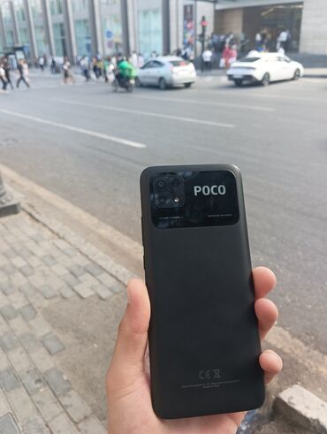 Poco: Poco C40, 64 GB, rəng - Boz, Barmaq izi, Face ID