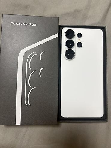 note 2: Samsung Galaxy S26 Ultra, Б/у, 256 ГБ, цвет - Белый, 1 SIM, 2 SIM, eSIM — 1