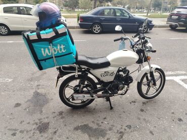 750 qizilin qiyməti 2021: Moped/motosiklet – AEA Moto, ağ rəngdə. Xüsusiyyətlər: - Yük daşıma