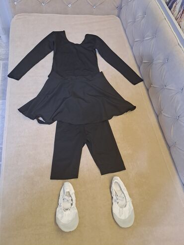одежда для гимнастики: Комплект, цвет - Черный