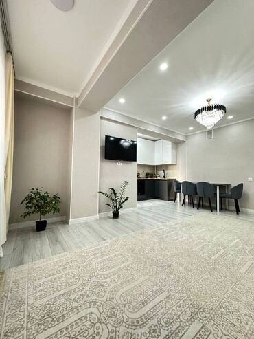 купить квартиру в центре бишкека: 2 комнаты, 57 м², Элитка, 6 этаж, Евроремонт