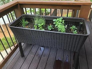 Žardinjere: Povišena žardinjera za baštu/balkon – ratan izgled, samostalna - — 4