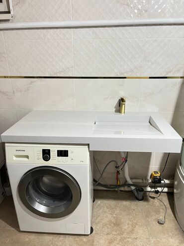 Раковины для ванной: Раковина для ванной, Квадрат форма, Материал: Керамика — 2