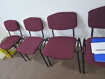 Ofis mebeli: Ofis stulları. 7 sarı, 9 bordo, 10 yasemen — 1