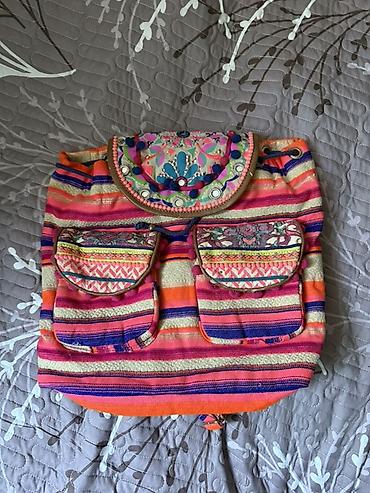 bazar sumkası: Accessorize brendindən boho tərzli rəngarəng bel çantası/ryukzak — 1