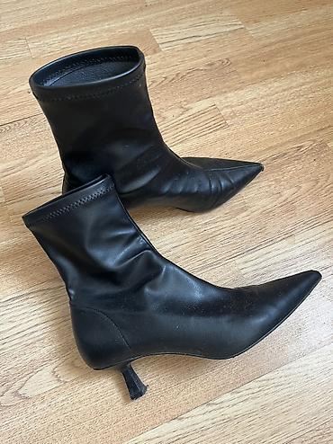 Botinka və botilyonlar: Zara, Ölçü: 37, rəng - Qara, İşlənmiş — 4