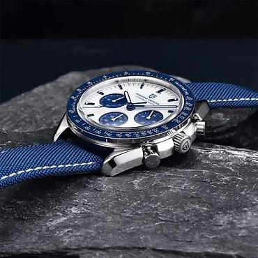 Ručni satovi: PAGANI DESIGN PD-1701 -Plava- Omega Speedmaster Moonwatch Potpuno nov — 4