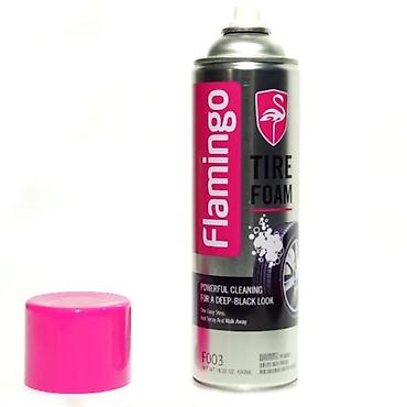 Транспорт: Flamingo Tire Foam – təkər təmizləyici və parladıcı köpük spreyi. - — 1