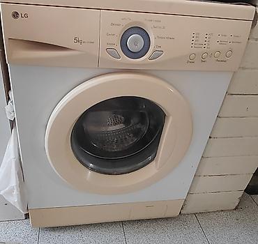 Məişət texnikası: Paltaryuyan maşın LG, 5 kq, İşlənmiş, Avtomat, Qurutmasız — 1