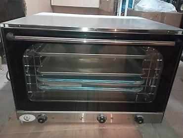Islenmemis Elektrik konveksiya sobası - Geniş şüşə qapılı ön panel