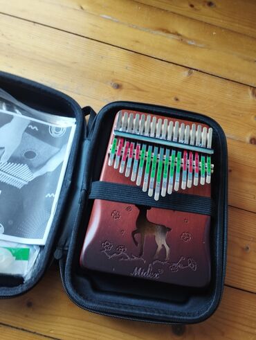 Fleytalar: Kalimba (Midex) – 17 dil, futlyarlı set - Brend: Midex - Korpus: tünd
