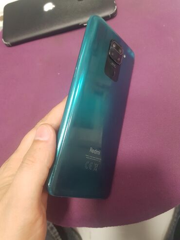 Redmi: Redmi Note 9, 64 GB, rəng - Mavi, Zəmanət, Sensor, Barmaq izi