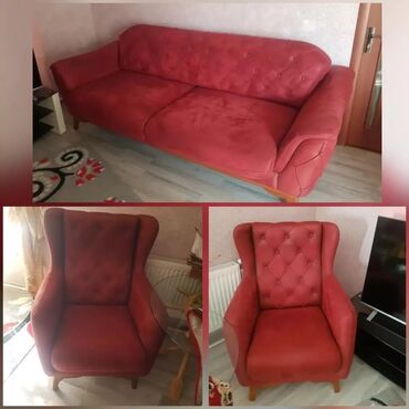 ikinci el divan kreslo: Divan, 2 kreslo