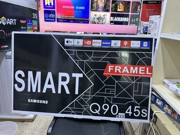 оптом телевизоры: Телевизор samsung QN45F smart tv с интернетом youtube, 110 см