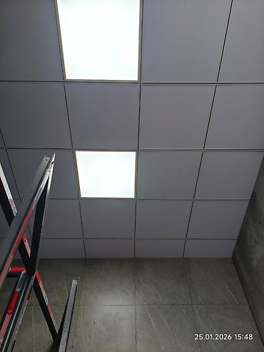 Потолочные работы: Подвесные потолочные панели для системы Армстронг - Тип: кассетные — 12