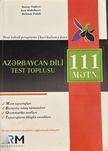 İdman və istirahət: Azerbaycan dili test toplusu RM nəşriyyatı,təmizdir az istifade olunub