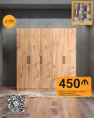 Divanlar: Açılan, 4 qapılı Düz dolab, Qarderob, paltar dolabı