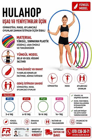 Спорт и отдых: 💥 halqa, platsik halqa, gimnastika halqası — 1